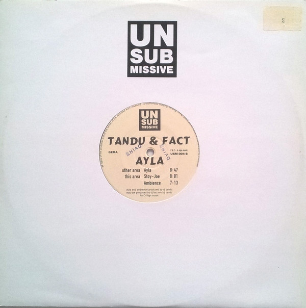 DJ Tandu & DJ Fact - Ayla | Unsubmissive Records (USM-004-6) - 3