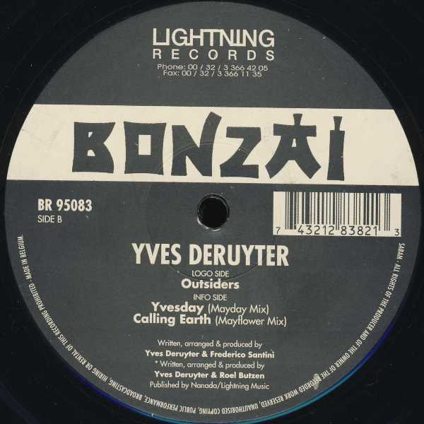 Yves Deruyter - Outsiders | Bonzai Records (BR 95083) - main Yves Deruyter - Outsiders | Bonzai Records (BR 95083) - main