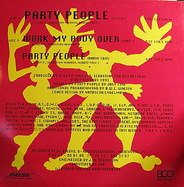 Ziggy P. - Party People | Boo Records (BOO 003) - 2 Ziggy P. - Party People | Boo Records (BOO 003) - 2