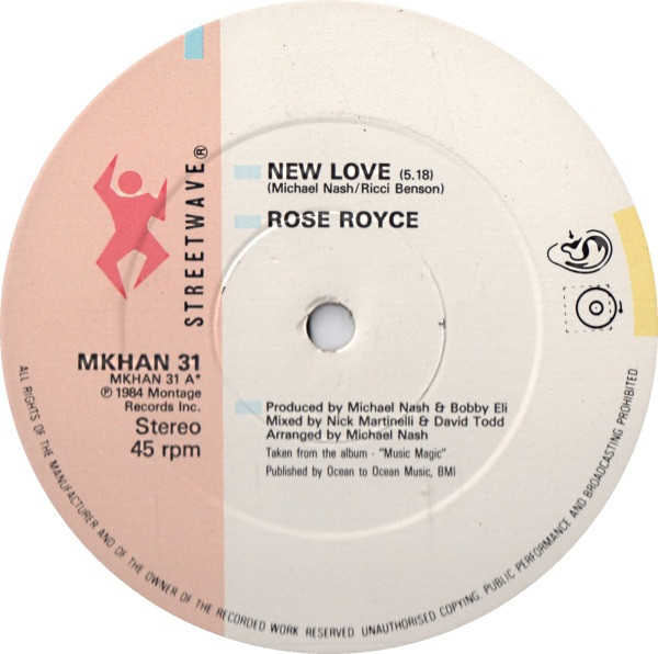 Rose Royce - New Love | Streetwave (MKHAN 31) - 3