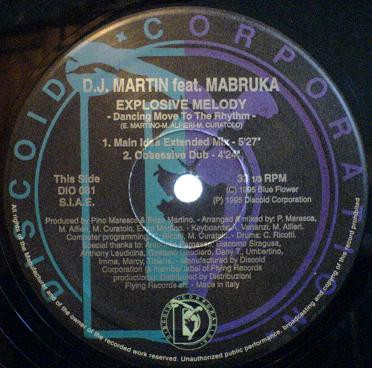 DJ Martin Feat. Mabruka - Explosive Melody (Dancing Move To The Rhythm) | Discoid Corporation (DIO 081) - 3