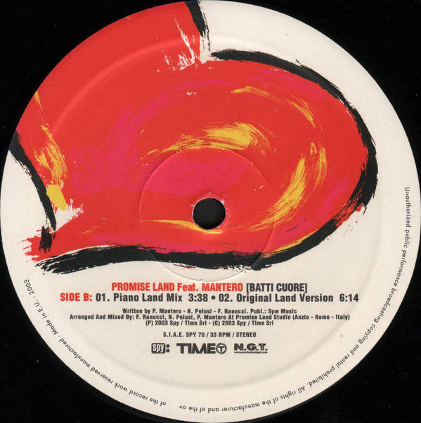Promiseland Feat. Paolo Mantero - Batticuore | Spy Rec (SPY 70) - 4