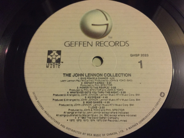 John Lennon - The John Lennon Collection | Geffen Records (GHSP 2023) - 6 John Lennon - The John Lennon Collection | Geffen Records (GHSP 2023) - 6