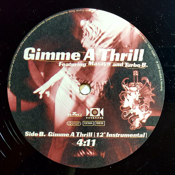Snap! Featuring Maxayn Lewis And Turbo B. - Gimme A Thrill | BMG (74321 65585 1) - 3