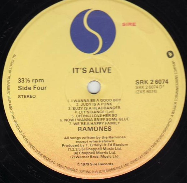 Ramones - It's Alive | Sire (SRK2 6074) - 7