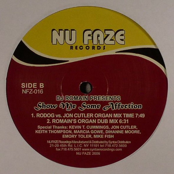 DJ Romain - Show Me Some Affection | Nu Faze Records (NFZ016) - 2 DJ Romain - Show Me Some Affection | Nu Faze Records (NFZ016) - 2