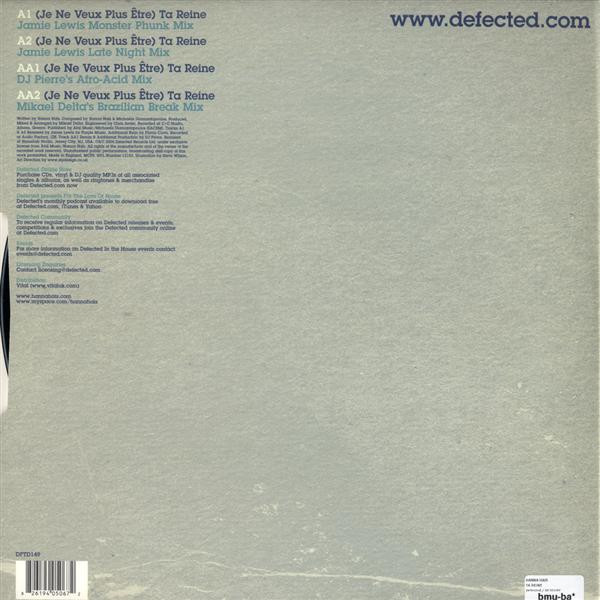 Hanna Haïs - (Je Ne Veux Plus Être) Ta Reine | Defected (DFTD149) - 2 Hanna Haïs - (Je Ne Veux Plus Être) Ta Reine | Defected (DFTD149) - 2