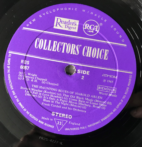 Collector's Choice Bonus Record