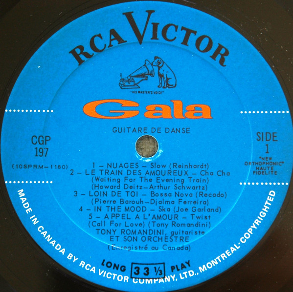 Tony Romandini - Guitare De Danse | RCA Victor (CGP-197) - 3 Tony Romandini - Guitare De Danse | RCA Victor (CGP-197) - 3