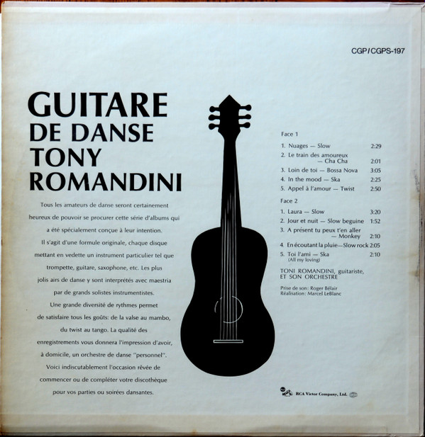 Tony Romandini - Guitare De Danse | RCA Victor (CGP-197) - 2 Tony Romandini - Guitare De Danse | RCA Victor (CGP-197) - 2