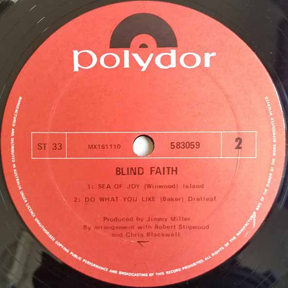 Blind Faith - Blind Faith | International Polydor Production (583 059) - 4 Blind Faith - Blind Faith | International Polydor Production (583 059) - 4