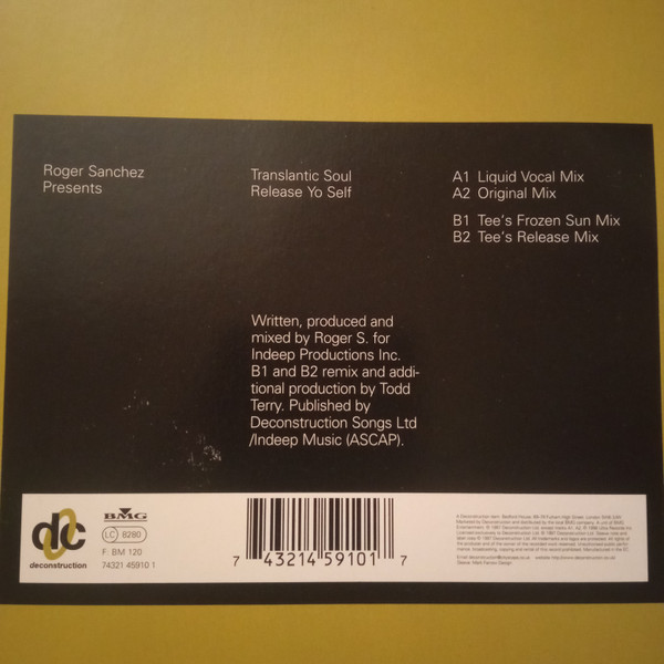 Roger Sanchez presents Transatlantic Soul - Release Yo Self | Deconstruction (74321 45910 1) - 5