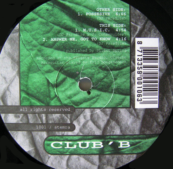 Music For Lovers - Possesive | Club B (1001) - main