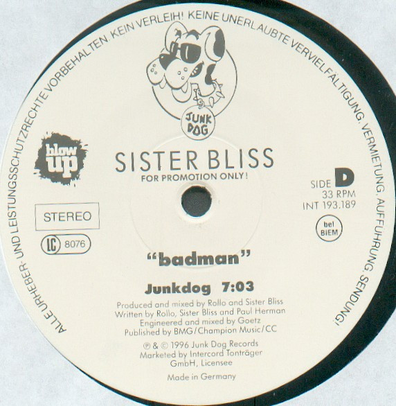 Sister Bliss - Badman | Blow Up (INT 193.189) - 4 Sister Bliss - Badman | Blow Up (INT 193.189) - 4