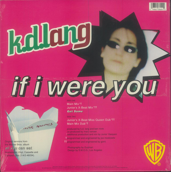 k.d. lang - If I Were You | Warner Bros. Records (9 43624-0) - 4 k.d. lang - If I Were You | Warner Bros. Records (9 43624-0) - 4