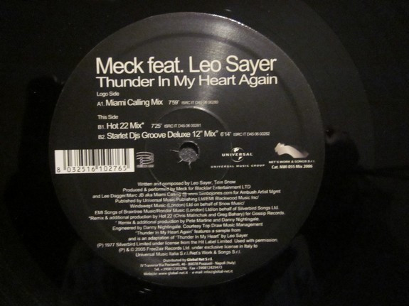 Meck Feat. Leo Sayer - Thunder In My Heart Again | Net's Work & Songs S.r.l. (NWI 055 Mix 2006) - 4 Meck Feat. Leo Sayer - Thunder In My Heart Again | Net's Work & Songs S.r.l. (NWI 055 Mix 2006) - 4