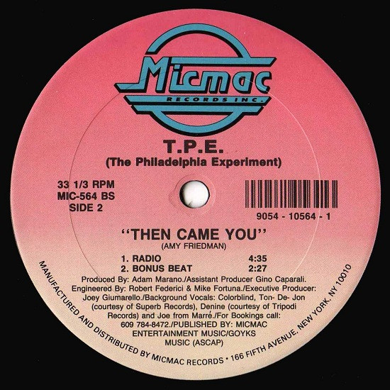 T.P.E. - Then Came You | Micmac Records, Inc. (MIC 564) - 2 T.P.E. - Then Came You | Micmac Records, Inc. (MIC 564) - 2