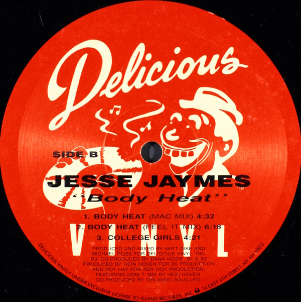 Jesse Jaymes - Body Heat | Delicious Vinyl (422-868 587-1) - 4