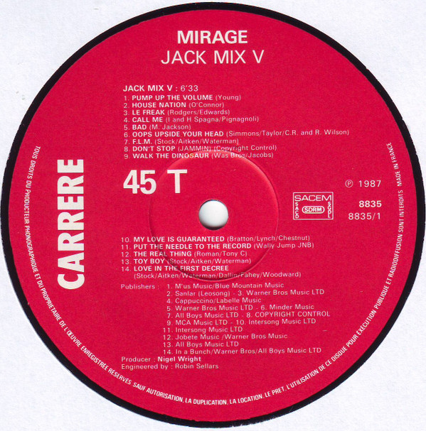 Mirage - Jack Mix V | Carrere (8835) - 3