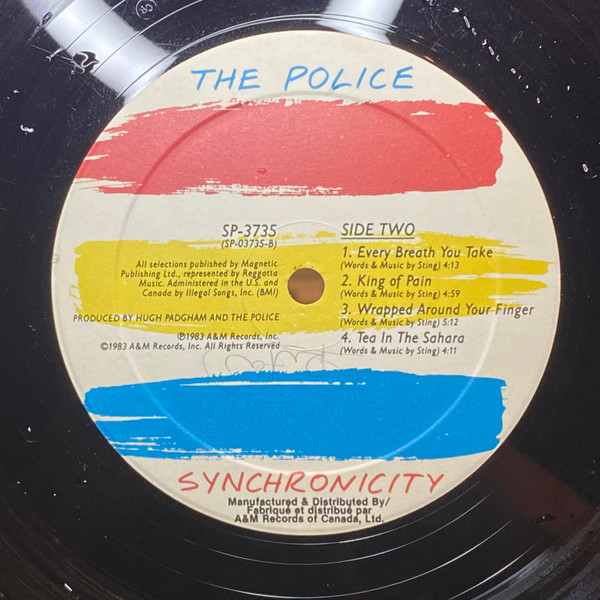 The Police - Synchronicity | A&M Records (SP-3735) - 4