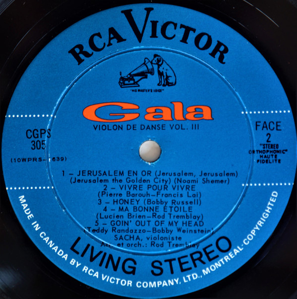 Sacha - Violon De Danse, Vol.III | RCA Victor (CGPS-305) - 4 Sacha - Violon De Danse, Vol.III | RCA Victor (CGPS-305) - 4
