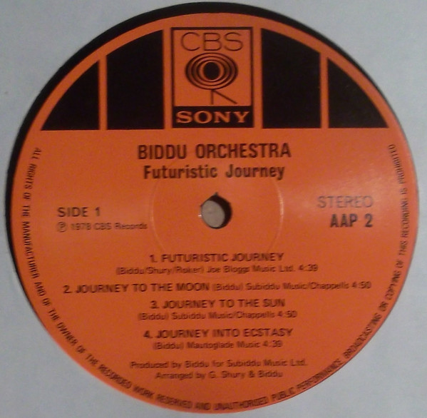 Biddu Orchestra - Futuristic Journey | CBS/Sony (AAP 2) - 3 Biddu Orchestra - Futuristic Journey | CBS/Sony (AAP 2) - 3