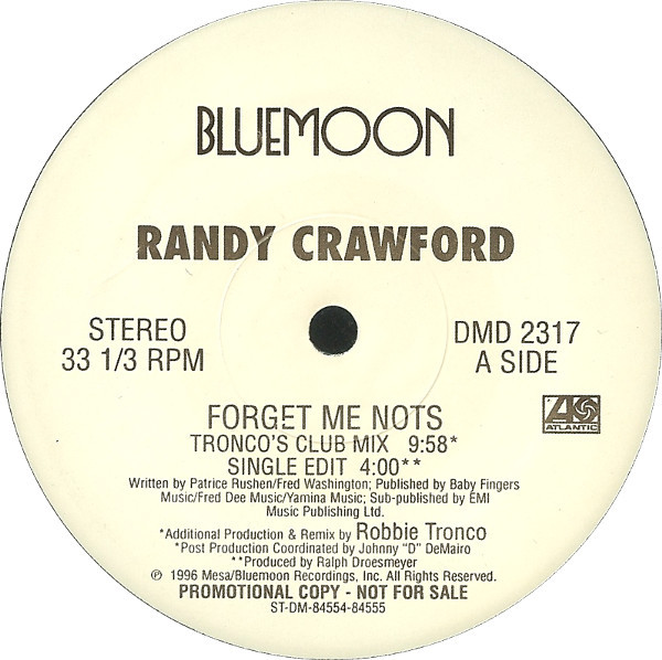 Randy Crawford - Forget Me Nots | Atlantic (DMD 2317)