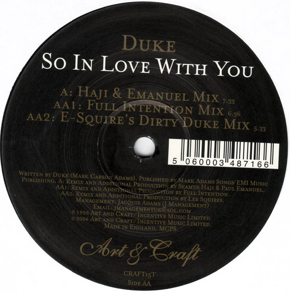 Duke - So In Love With You | Art & Craft Recordings (CRAFT15T) - 2 Duke - So In Love With You | Art & Craft Recordings (CRAFT15T) - 2