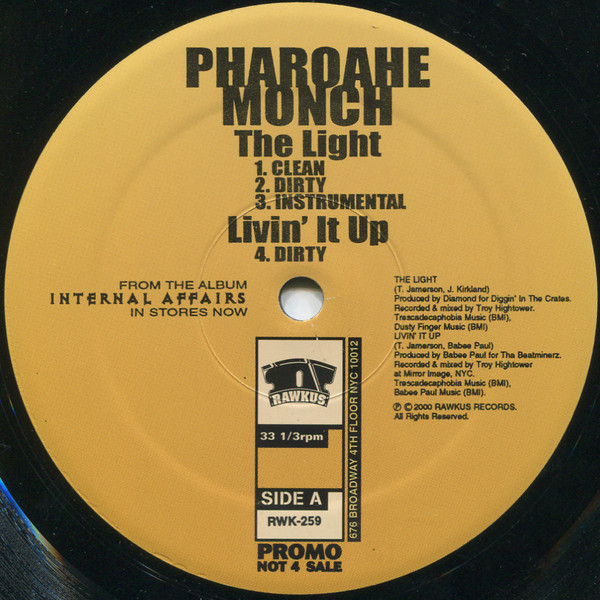 Pharoahe Monch - The Light / Livin' It Up/ Right Here (Remix) | Rawkus (RWK 259) - 3 Pharoahe Monch - The Light / Livin' It Up/ Right Here (Remix) | Rawkus (RWK 259) - 3