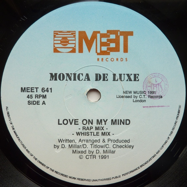 Monica De Luxe - Love On My Mind / Submission | Meet Records (MEET 641) - 2