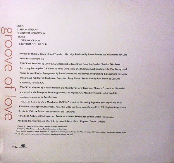 e.v.e - Groove Of Love (Part 1) | MCA Records (MCST 2007) - 2 e.v.e - Groove Of Love (Part 1) | MCA Records (MCST 2007) - 2