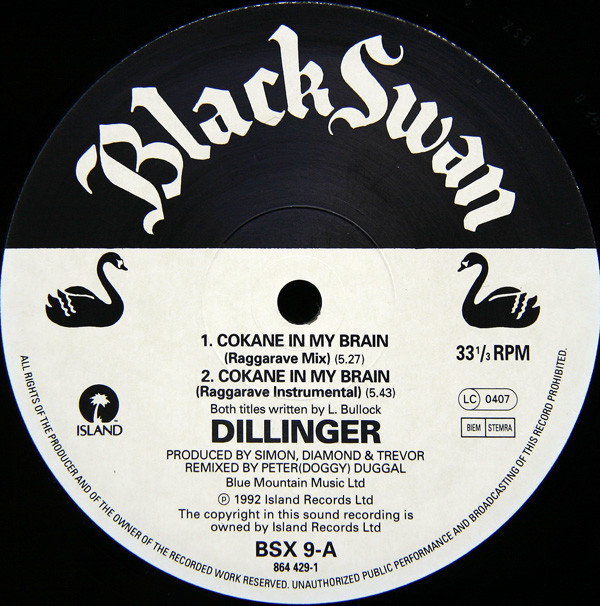 Dillinger - Cokane In My Brain | Black Swan (BSX 9) - 3 Dillinger - Cokane In My Brain | Black Swan (BSX 9) - 3