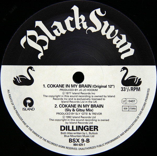 Dillinger - Cokane In My Brain | Black Swan (BSX 9) - 4 Dillinger - Cokane In My Brain | Black Swan (BSX 9) - 4