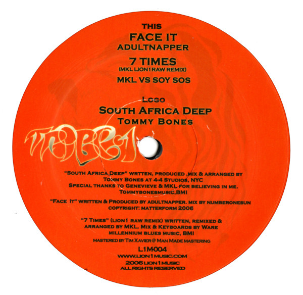 Tommy Bones / Adultnapper / MKL vs. Soy Sos - Tribe 1 | Lion1Music (L1M-004) - main