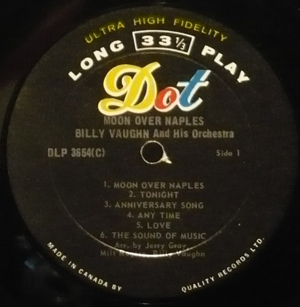 Billy Vaughn - Moon Over Naples | Dot Records (DLP 3654(C)) - 3
