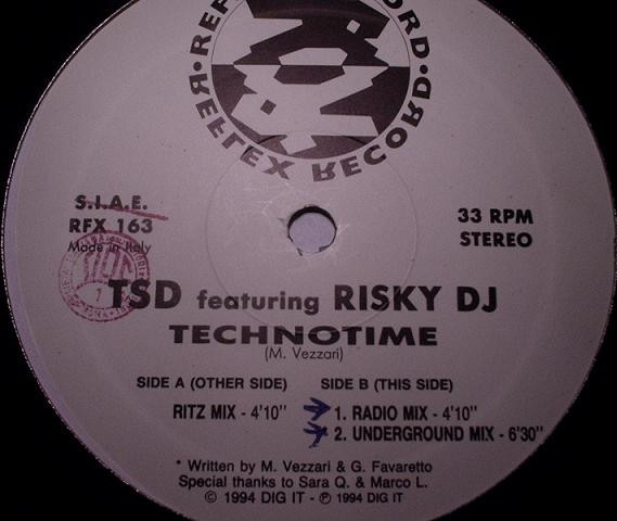 TSD Featuring Risky DJ - Technotime | Reflex Records (RFX 163)
