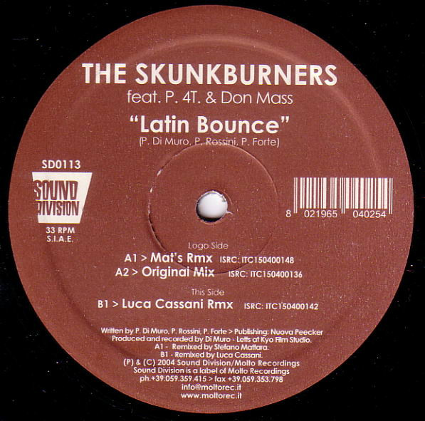 The Skunkburners - Latin Bounce | Sound Division (SD 0113) - 3 The Skunkburners - Latin Bounce | Sound Division (SD 0113) - 3