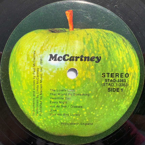 Paul McCartney - McCartney | Apple Records (STAO 3363) - 4 Paul McCartney - McCartney | Apple Records (STAO 3363) - 4