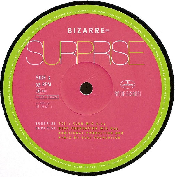 Bizarre Inc - Surprise | Mercury (MERX 462) - 3 Bizarre Inc - Surprise | Mercury (MERX 462) - 3