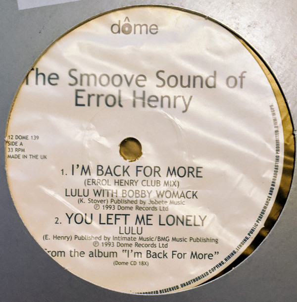 Various - The Smoove Sound Of Errol Henry | Dome Records (12 DOME 139) - main Various - The Smoove Sound Of Errol Henry | Dome Records (12 DOME 139) - main