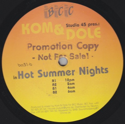 Dole & Kom - Hot Summer Nights | BCC Music (BCC 31) - 2