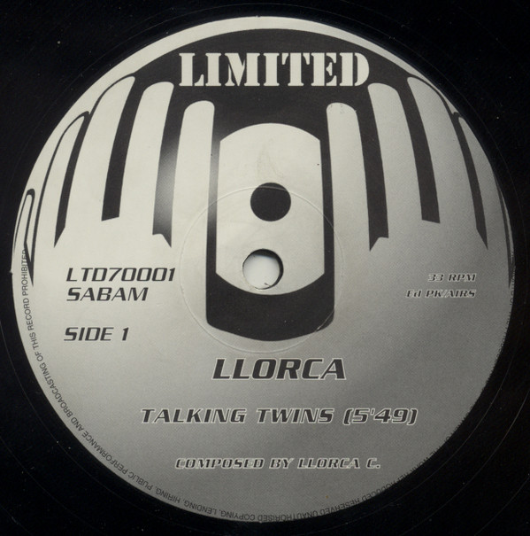 Llorca - Talking Twins | Peek-A-Boo Records (LTD70001) - main