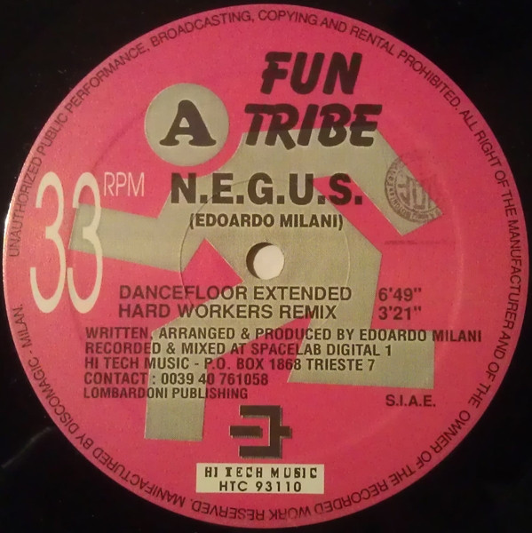Fun Tribe - N.E.G.U.S. | Hi Tech Music (HTC 93110) - main Fun Tribe - N.E.G.U.S. | Hi Tech Music (HTC 93110) - main