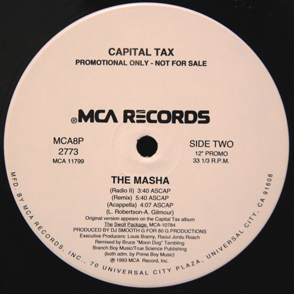 Capital Tax - The Masha | MCA Records (MCA8P 2773) - 2 Capital Tax - The Masha | MCA Records (MCA8P 2773) - 2