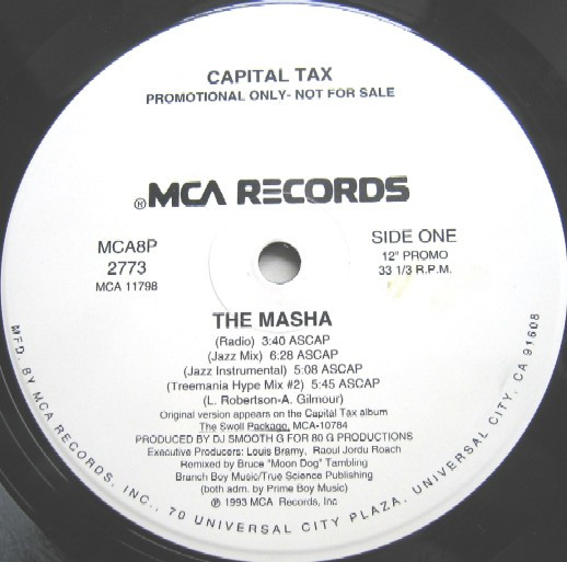 Capital Tax - The Masha | MCA Records (MCA8P 2773) - main Capital Tax - The Masha | MCA Records (MCA8P 2773) - main