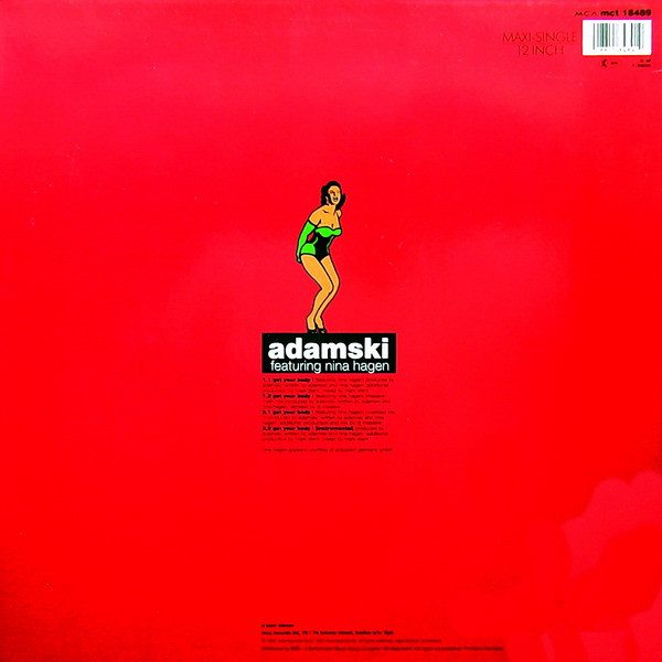 Adamski - Get Your Body! | MCA Records (MCT 18489) - 2