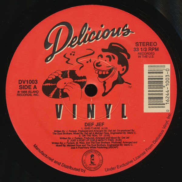 Def Jef - Give It Here | Delicious Vinyl (DV1003) - main Def Jef - Give It Here | Delicious Vinyl (DV1003) - main