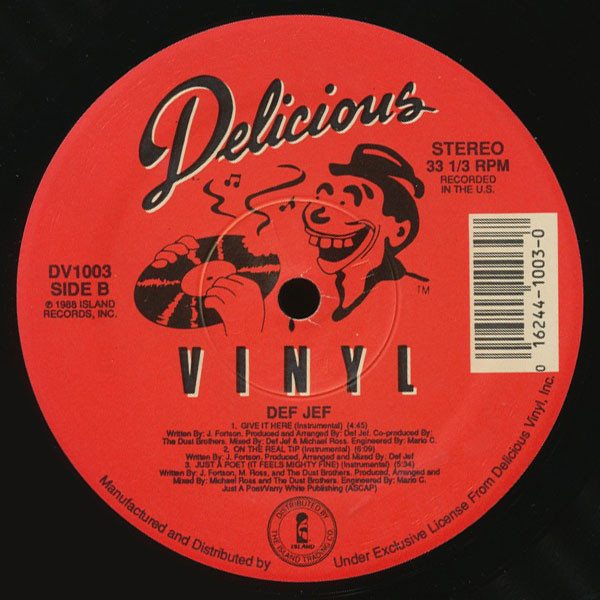 Def Jef - Give It Here | Delicious Vinyl (DV1003) - 2 Def Jef - Give It Here | Delicious Vinyl (DV1003) - 2
