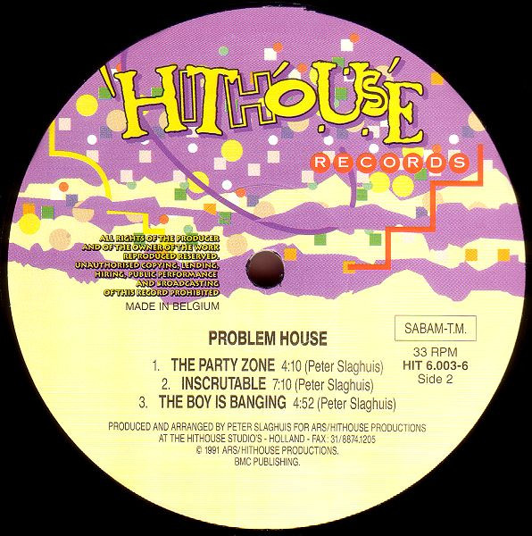 Problem House - Mini Elpee | Hithouse Records (HIT 6.003-6) - 4 Problem House - Mini Elpee | Hithouse Records (HIT 6.003-6) - 4