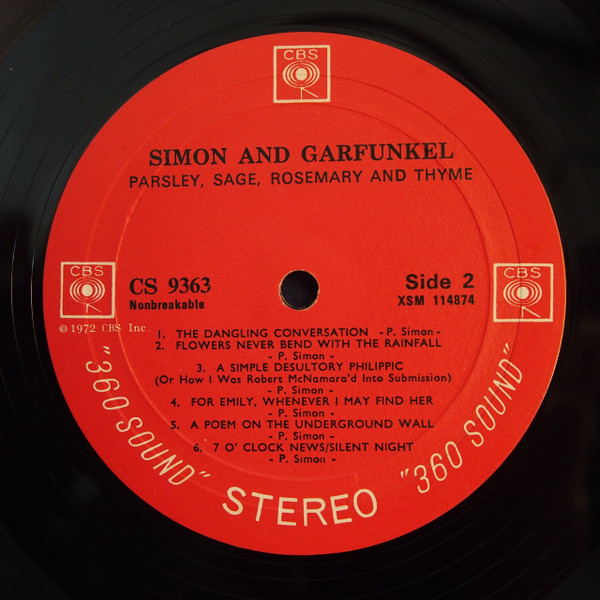 Simon And Garfunkel - Parsley, Sage, Rosemary And Thyme | Columbia (CS 9363) - 4